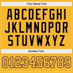 Custom Gold Black Baseball Jersey with Personalized Name and Number - Authentic Team Apparel Personalized Gold Gold-Black