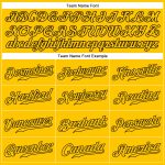 Custom Personalized Gold-Black Baseball Jersey with Name and Number - Authentic Sleeveless Team Apparel Personalized Gold