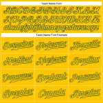 Custom Gold-Green Sleeveless Baseball Jersey with Personal Name & Number - Authentic Team Apparel Personalized Gold Gold-Green