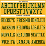 Custom Name Number Authentic Football Jersey - Personalized Gold-Green Mesh Team Jersey Personalized Gold Gold-Green Mesh