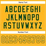 Custom Name Number Authentic Football Jersey - Personalized Gold-Green Mesh Team Jersey Personalized Gold Gold-Green Mesh