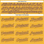 Custom Name Number Baseball Jersey - Personalized Authentic Gold Purple Team Jersey Personalized Gold Gold-Purple Authentic
