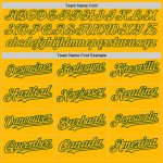 Custom Name and Number Green Gold Baseball Jersey - Personalized Authentic Raglan Sleeves Team Gear Personalized Gold Green