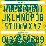 Custom Name Number Personalized Green White 3D Pattern Gold Baseball Jersey Personalized Gold Green-White 3D Pattern Design