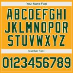Custom Name and Number Authentic Baseball Jersey - Personalized Gold Green and White Team Jersey Personalized Gold Green-White
