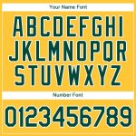 Custom Name and Number Baseball Jersey in Gold Green-White - Personalized Team Jersey Personalized Gold Green-White Baseball