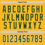 Custom Name and Number Gold Green-White Hockey Jersey - Personalized Team Gear Personalized Gold Green-White Hockey Jersey