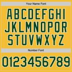 Custom Name and Number Authentic Baseball Jersey - Personalized Gold Green White Line Design Personalized Gold Green-White