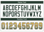 Custom Gold Green White Mesh Football Jersey with Personalized Name and Number Personalized Gold Green-White Mesh Drift Fashion
