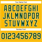 Custom Name Number Golf Polo Shirt - Personalized Green White Gold Performance Apparel Personalized Gold Green-White Performance