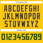 Custom Name and Number Personalized Basketball Jersey in Gold Hunter Green and Navy - Authentic Throwback Design Personalized