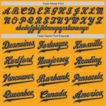 Custom Personalized Gold and Hunter Green-Navy Baseball Jersey Shirt with Name and Number - Authentic Throwback Rib-Knit