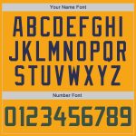 Custom Personalized Gold and Hunter Green-Navy Baseball Jersey Shirt with Name and Number - Authentic Throwback Rib-Knit