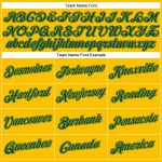 Custom Name Number Basketball Jersey - Personalized Gold Hunter Green White Throwback Authentic Personalized Gold Hunter