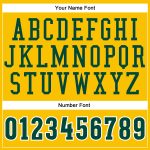 Custom Name Number Basketball Jersey - Personalized Gold Hunter Green White Throwback Authentic Personalized Gold Hunter