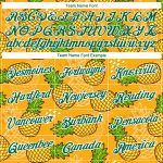 Custom Name and Number Tropical Pineapple Performance T-Shirt - Personalized Gold Kelly Green 3D Pattern Design Personalized