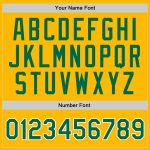Personalized Gold Basketball Jersey in Kelly Green and White - Authentic Throwback Style Personalized Gold Kelly Green-White