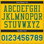 Custom Name and Number Gold Kelly Green-White Throwback Basketball Jersey - Personalized Authentic Design Personalized Gold