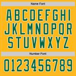 Personalized Gold Hockey Jersey in Kelly Green and White - Custom Team Apparel Personalized Gold Kelly Green-White Hockey
