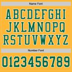 Personalized Gold Kelly Green White Authentic Football Jersey for Men Personalized Gold Kelly Green-White Mesh Authentic