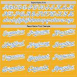 Personalized Gold Light Blue White Baseball Jersey - Authentic Sleeveless Design Personalized Gold Light Blue-White Authentic