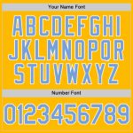 Custom Name and Number Personalized Gold Light Blue White Baseball Jersey - Authentic Throwback Design Personalized Gold