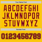 Custom Personalized Gold Maroon Black Basketball Jersey with Team Name and Number - Authentic Throwback Design Personalized