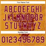 Custom Name & Number 3D Pattern Bomber Jacket - Personalized Gold Maroon-Cream Angry Bull Varsity Letterman Full-Snap Design