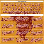 Custom Name & Number 3D Pattern Bomber Jacket - Personalized Gold Maroon-Cream Angry Bull Varsity Letterman Full-Snap Design