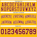 Custom Name Number Basketball Shorts Personalized Gold Maroon Cream Authentic Throwback Design Personalized Gold Maroon-Cream