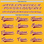 Custom Name Number Personalized Gold Maroon White Hockey Jersey - Team Sports Apparel Personalized Gold Maroon-White Hockey