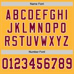 Custom Personalized Gold Maroon White Mesh Football Jersey with Name and Number - Authentic Throwback Style Personalized