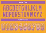 Custom Purple and White Drift Football Jersey with Name and Number - Personalized Gold Medium Team Gear Personalized Gold