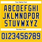 Custom Name Number Baseball Jersey - Personalized Gold Navy-Light Blue Authentic Sleeveless Team Jersey Personalized Gold