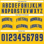 Custom Name and Number Personalized Gold Navy Light Blue Basketball Shorts - Authentic Throwback Team Design Personalized