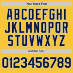 Custom Name Number Personalized Gold Navy-Light Blue Authentic Baseball Jersey Mesh Throwback Team Personalized Gold Navy-Light
