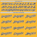 Custom Name and Number Personalized Gold Navy-White Baseball Jersey Authentic Team Gear Personalized Gold Navy-White Authentic