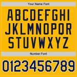 Custom Gold Navy-White Baseball Jersey with Personalized Name & Number - Authentic Throwback Team Design Personalized Gold