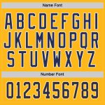 Custom Gold Navy-White Hockey Jersey with Personalized Name and Number - Team Apparel Personalized Gold Navy-White Hockey