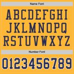 Custom Name and Number Personalized Gold Navy-White Mesh Football Jersey - Authentic Throwback Team Jersey Personalized Gold