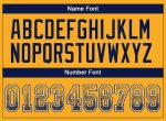 Custom Name Number Personalized Gold Navy-White Mesh Football Jersey - Drift Fashion Team Apparel Personalized Gold Navy-White