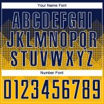 Personalized Gold Navy White Soccer Jersey Uniform - Custom Sports Apparel Personalized Gold Navy-White Sublimation Soccer