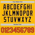 Custom Name and Number Personalized Gold Orange-Black Baseball Jersey - Authentic Throwback Design Personalized Gold Orange-Black