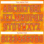 Custom Team Basketball Jersey with Personalized Name and Number, Gold Orange Black-White Round Neck Sublimation Design Personalized