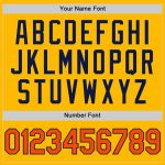 Custom Name Number Baseball Jersey - Personalized Gold Orange-Navy Authentic Throwback Team Jersey Personalized Gold Orange-Navy
