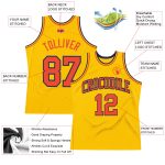 Custom Gold Orange-Navy Basketball Jersey with Personalized Name & Number - Authentic Throwback Team Gear Personalized Gold