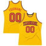 Custom Gold Orange-Navy Basketball Jersey with Personalized Name & Number - Authentic Throwback Team Gear Personalized Gold