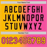 Custom Gradient Varsity Letterman Jacket with Name & Number - Personalized Gold Pink-Black Bomber Full-Snap Fashion Jacket