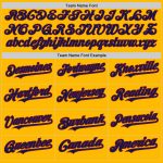 Custom Name Number Navy Crimson Baseball Jersey Personalized Gold Pinstripe Authentic Fade Fashion Personalized Gold Pinstripe