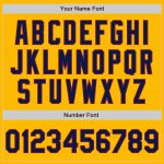 Custom Name Number Navy Crimson Baseball Jersey Personalized Gold Pinstripe Authentic Fade Fashion Personalized Gold Pinstripe